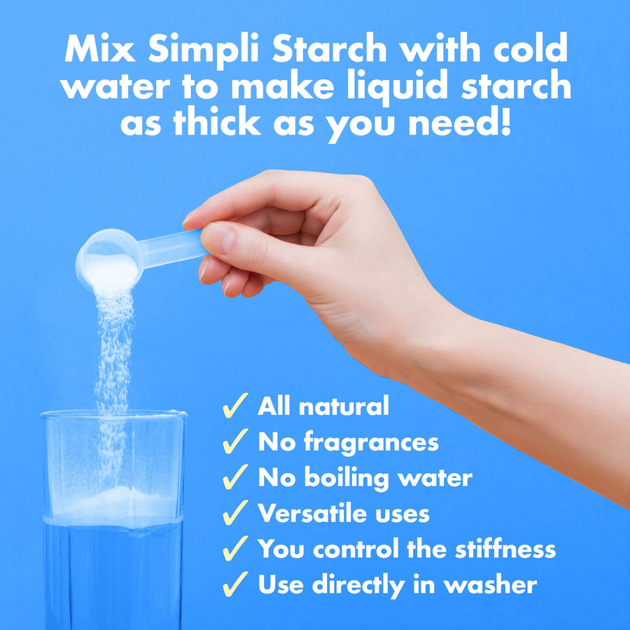 How to starch clothes and laundry at home in your washing machine